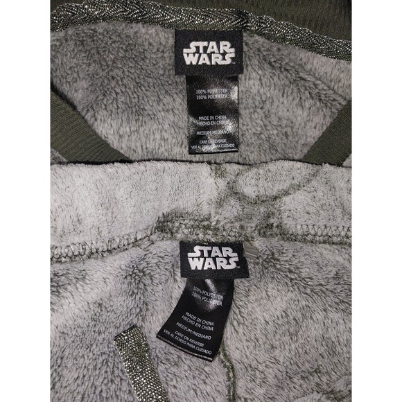 Star Wars Grogu Women's Jogger Style 2 Piece Fleece Pajama Lounge Set Medium - Picture 6 of 7